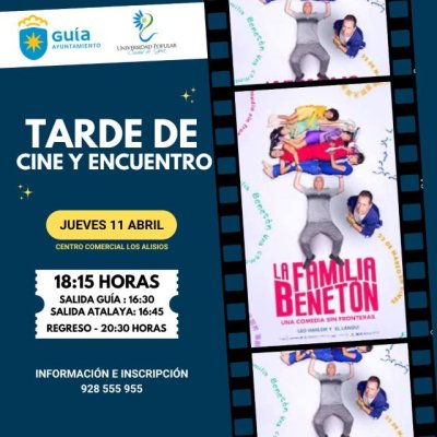 Las &ldquo;Tardes de Cine y Encuentro&rdquo; de la Universidad Popular de Gu&iacute;a permitir&aacute;n disfrutar de la comedia espa&ntilde;ola &lsquo;La Familia Benet&oacute;n&rsquo;