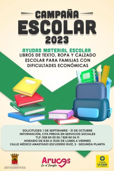 Arucas: Campaña escolar &#039;vuelta al cole&#039;