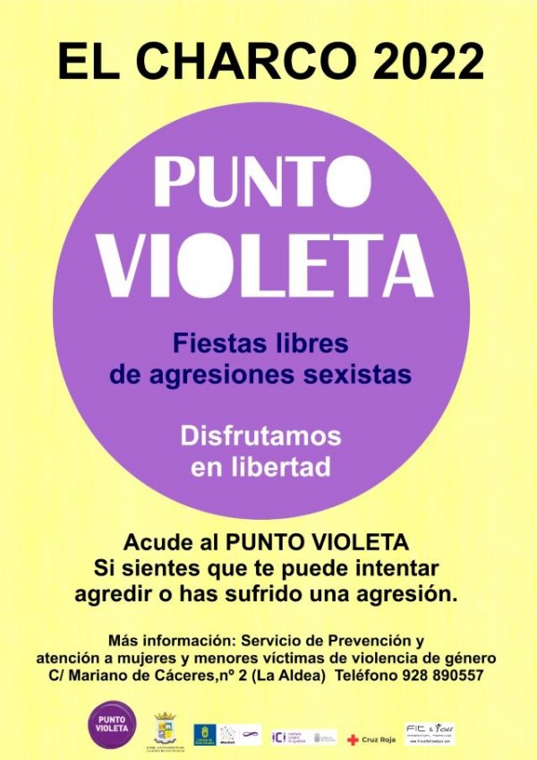 La Aldea: El Charco 2022 contará con un Punto Violeta por unas fiestas libres de machismo y agresiones sexistas