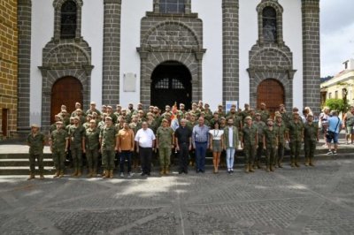 Teror: La Brigada Canarias XVI agradece a la Virgen del Pino su regreso tras la misi&oacute;n en L&iacute;bano