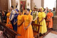 La misa internacional del Festival de Folclore de Ingenio se celebra poniendo en valor la unidad de todas las culturas