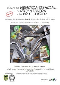 G&aacute;ldar: Taller "Entrena tu memoria espacial, tu orientaci&oacute;n y tu equilibrio"
