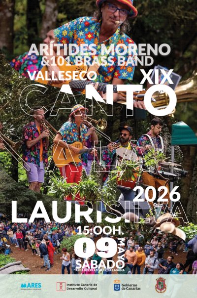 Valleseco: La Laurisilva se llena de música con el espectáculo vibrante de Arístides Moreno & 101 Brass Band