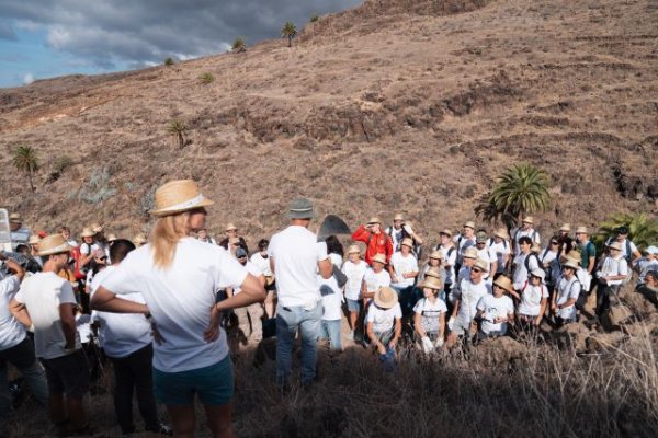 La Gomera reúne a un centenar de voluntarios en una jornada de plantación por el Día del Árbol