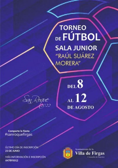 Firgas: Ma&ntilde;ana finaliza el plazo de inscripci&oacute;n del Torneo de F&uacute;tbol Sala Junior