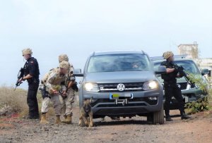La Unidad de Seguridad de Canarias y el ejercicio de escoltas de la Fuerza de Protecci&oacute;n de la Armada