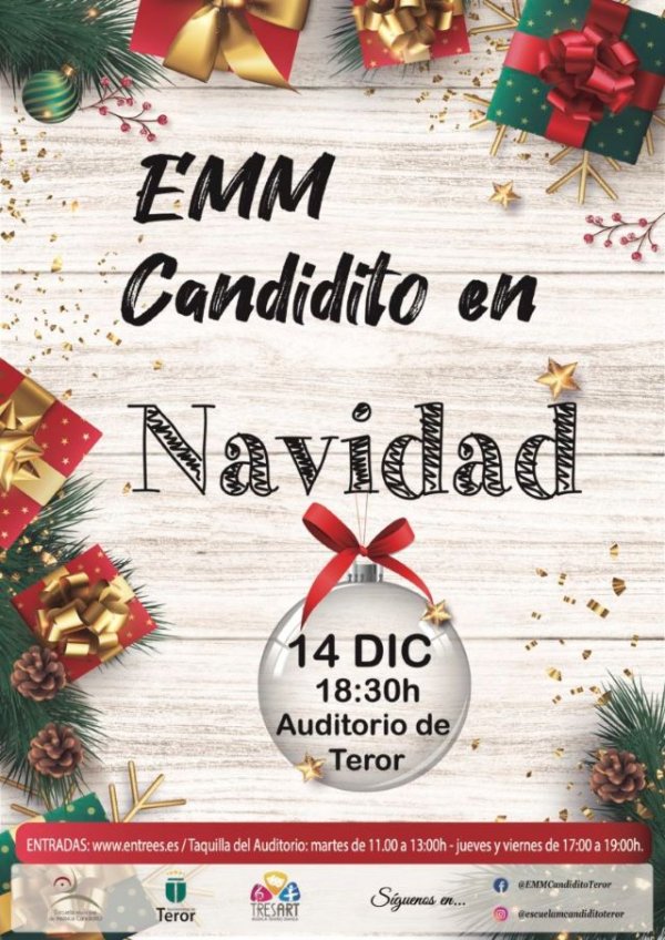 La escuela de Música Candidito ofrece el día 14 de diciembre su concierto de Navidad