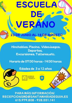 La Escuela de Verano Ciudad de Guía 2025 abre la inscripción para 150 plazas