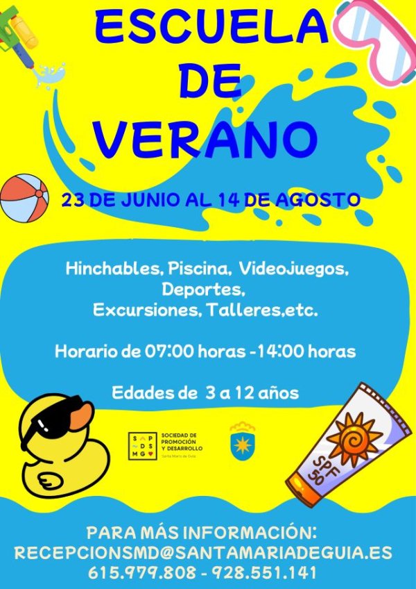 La Escuela de Verano Ciudad de Guía 2025 abre la inscripción para 150 plazas