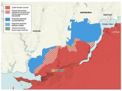 Los tres escenarios m&aacute;s probables despu&eacute;s del retiro parcial de Rusia de la regi&oacute;n de Kherson