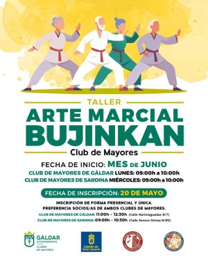 Los Clubes de Mayores de G&aacute;ldar y Sardina acoger&aacute;n un taller de Arte Marcial Bujinkan a partir de junio
