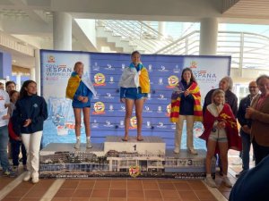 Marta Mansito y Alba Ponce del Real Club Náutico consiguen el oro en la Copa de España de Optimist en Almería