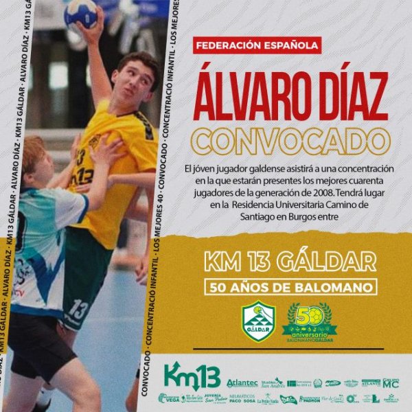 Balonmano: Un jugador del Km13 Gáldar en la Concentración Nacional Infantil