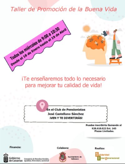 Valleseco acoge nuevos talleres de calidad de vida y smartphones