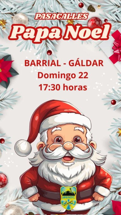 Gáldar: La A.V. “Amagro” organiza la visita de Papá Noel a Barrial este domingo