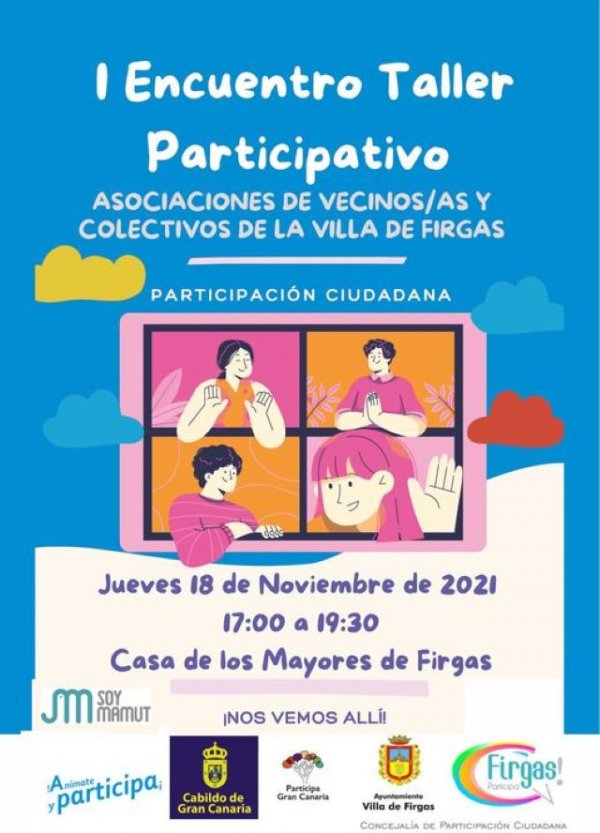 El Ayuntamiento de Firgas invita a participar en el Primer Encuentro Taller Participativo