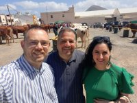 El PSOE de G&aacute;ldar acude a la Feria de Ganado, de San Isidro, como muestra de su apoyo al sector primario