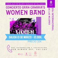 Las personas de Valleseco se van al concierto de La Gran Canaria's Women Band