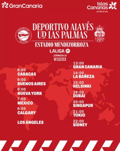 Radio Faro del Noroeste retransmite hoy s&aacute;bado, 09-12-23, a las 13.00 horas: Deportivo Alav&eacute;s - UD Las Palmas&nbsp;