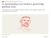 Art&iacute;culo de opini&oacute;n: 'El art&iacute;culo de Jaishankar para The Economist argumentaba por qu&eacute; la India deber&iacute;a ser considerada un actor global'