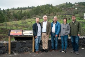 Transición inaugura una mesa interpretativa en Las Tricias en el marco del proyecto ‘Agroforestales La Palma’