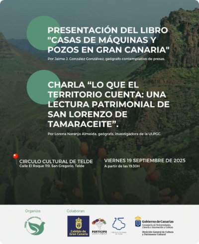 Turcón inicia nueva temporada de charlas sobre el patrimonio cultural y el medio ambiente el viernes día 19 de septiembre