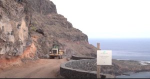 La Gomera: El Cabildo inicia los trabajos de estabilización de taludes en el acceso a Puntallana