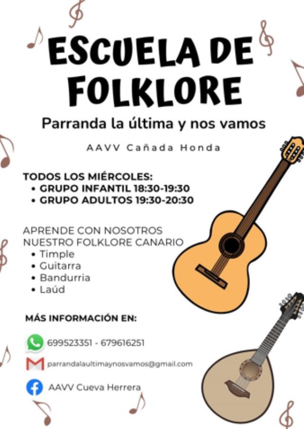 Gáldar: La Escuela de folklore &#039;Parranda la última y nos vamos&#039; retoma su actividad en la enseñanza del folklore y las tradiciones