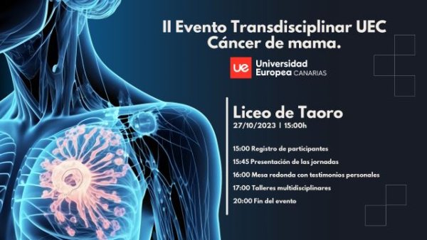 La Universidad Europea de Canarias, cara a cara con el cáncer de mama