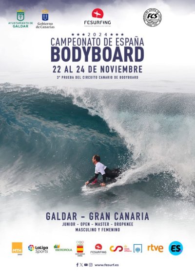 El Campeonato de España de Bodyboard llega a la ola de La Guancha en Gáldar del 22 al 24 de noviembre