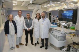 Carlos Díaz ha visitado las dos nuevas salas de Hemodinámica y Cardiología Intervencionista del Hospital Insular