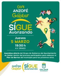 Anzof&eacute; celebra este jueves 5 de marzo, la 13&ordf; asamblea del itinerario &lsquo;Contigo, G&aacute;ldar Sigue Avanzando&rsquo;