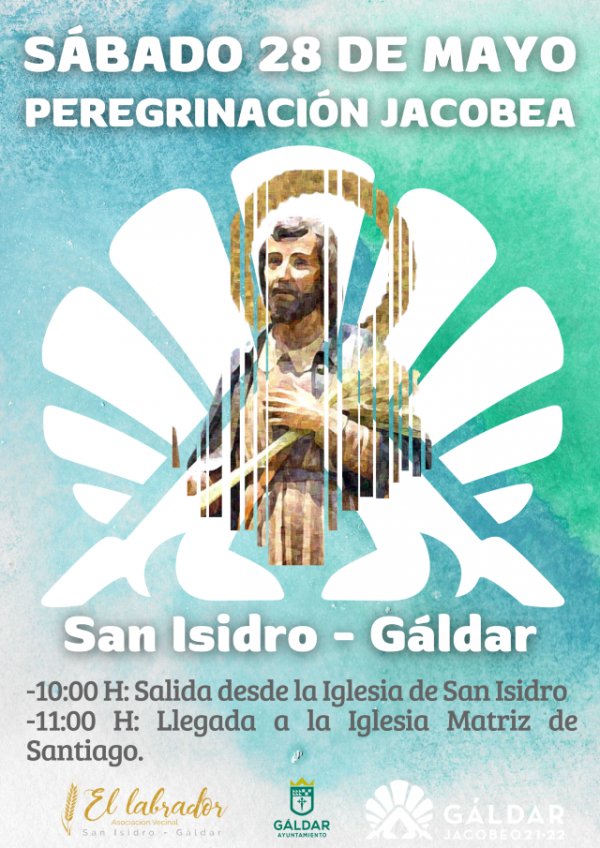 El barrio de San Isidro peregrina a Gáldar con motivo del año Santo Jacobeo