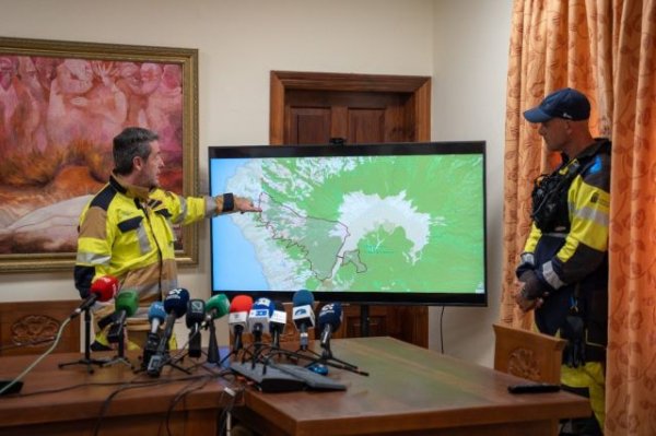 El incendio de La Palma se declara estabilizado en todo el perímetro,con una superficie afectada de 2.900 hectáreas