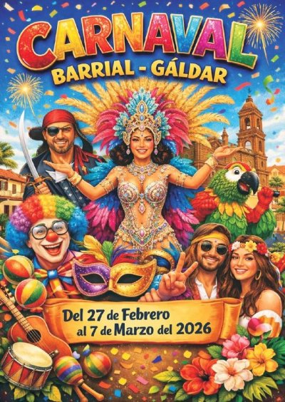 G&aacute;ldar: Barrial celebra su Carnaval 2026 con un amplio programa de actos para todas las edades