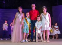 Mar&iacute;a Elena Gache e Ian Samuel Medina, Reina y M&iacute;ster Infantil de Las Fiestas de La Aldea 2022