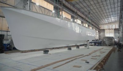 Finaliza el primer hito en la construcci&oacute;n del nuevo miniferri de Fred. Olsen Express