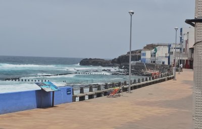 G&aacute;ldar acumula ocho meses sin reponer una farola derribada por el temporal en la Avenida del Agujero