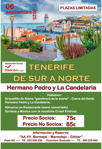 Gáldar: El barrio de Marmolejo organiza una gira por Tenerife el seis de septiembre