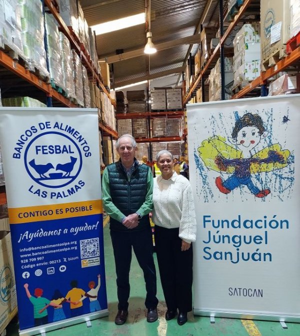 La Fundaci&oacute;n Satocan J&uacute;nguel Sanju&aacute;n entrega una cifra r&eacute;cord de casi 27.000 euros al Banco de Alimentos
