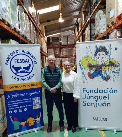 La Fundaci&oacute;n Satocan J&uacute;nguel Sanju&aacute;n entrega una cifra r&eacute;cord de casi 27.000 euros al Banco de Alimentos