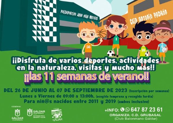 La IV Escuela de Verano Multideporte de Gáldar apura sus últimas plazas