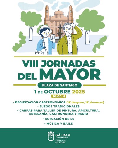 Gáldar celebra las VIII Jornadas del Mayor con un programa repleto de actividades