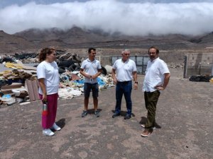 El consejero de Medio Ambiente del Cabildo de Gran Canaria, Raúl García Brink, realiza una visita técnica a La Aldea de San Nicolás
