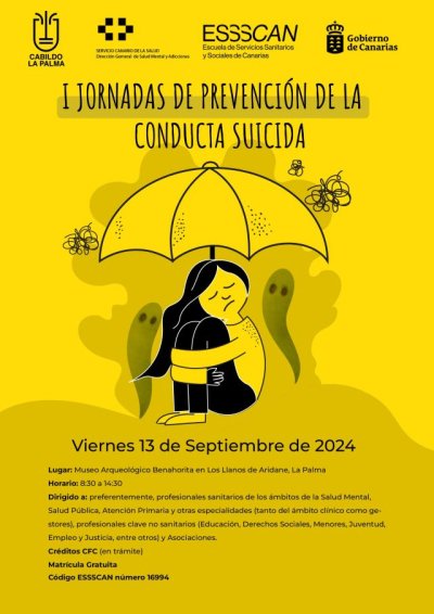 Sanidad y Cabildo celebra en La Palma unas jornadas formativas para prevenir la conducta suicida