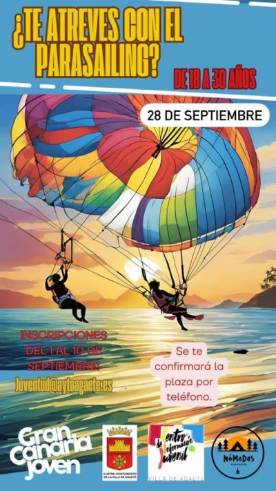 Agaete: ¿Te atreves a probar el Parasailing?