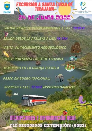 La Universidad Popular Ciudad de Guía organiza una salida al Museo de La Fortaleza, en Santa Lucía de Tirajana