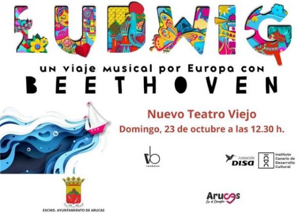 Arucas: El público familiar tiene una cita con ‘Ludwig: un viaje musical por Europa con Beethoven’