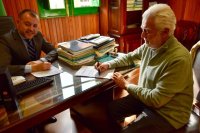 G&aacute;ldar firma un convenio para adelantar la obra de canalizaci&oacute;n de la fibra &oacute;ptica en Los Dos Roques