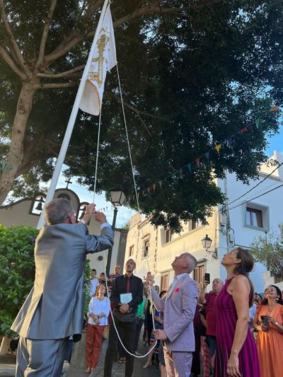 Agaete: La bandera de las Fiestas de San Pedro ya ondea en El Valle